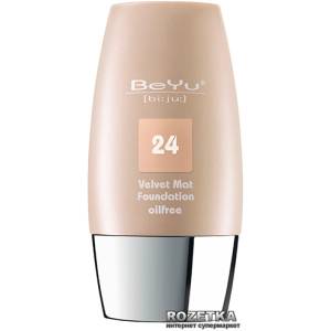 Тональний крем з матуючим ефектом BeYu Velvet Mat Foundation 30 мл 24 Apricot Peach (4033651385246)