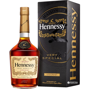 Коньяк Hennessy VS 4 роки витримки 0.5 л 40% у подарунковій упаковці.