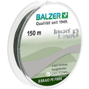 Шнур Balzer Iron Line 8x 150 м 0.14 мм 10.7 кг Темно-зелений (12663 014)