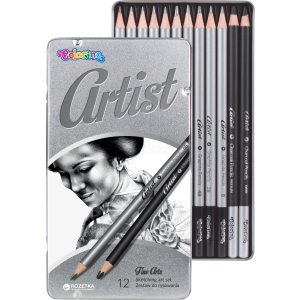 хороша модель Набір олівців чорнографітних Artist Colorino 12 шт (80118PTR) (5907690880118)