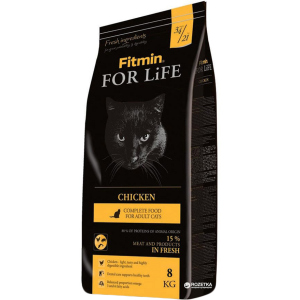 Сухой корм для кошек Fitmin Cat For Life Chicken - 8 кг (8595237014842) лучшая модель в Одессе