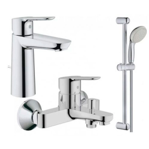 Набір змішувачів для ванни Grohe BauEdge M 3в1 123367M (23758000+32820000+27598001) краща модель в Одесі