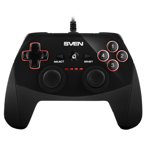 Дротовий геймпад Sven GC-250 PC/PS3/Android Black (00700044) краща модель в Одесі