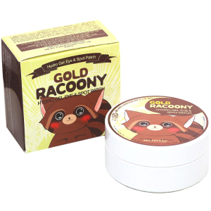 Гідрогелеві патчі під очі Secret Key Gold Racoony Hydrogel Eye Spot Patch із золотом 60 шт + 30 шт (8809305999215) краща модель в Одесі