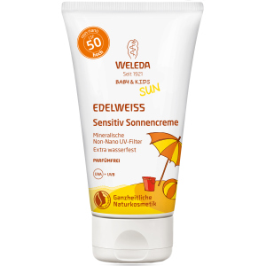 Сонцезахисний крем Weleda Едельвейс для чутливої ​​шкіри SPF 50 50 мл (4001638500265) краща модель в Одесі