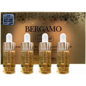 Набір сироваток Bergamo Gold Caviar Wrinkle Care Intense Repair Ampoule корекція зморшок із золотом, екстрактом чорної ікри та гіалуроновою кислотою 4 шт х 13 мл (8809180016496) краща модель в Одесі