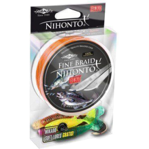 Шнур Mikado Nihonto Fine Braid 150 м 0.45 мм 37.40 кг Orange (Z19O-045) краща модель в Одесі