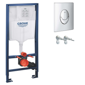 Инсталляция для подвесного унитаза с прокладкой 4в1 GROHE RAPID SL 38721001+37131000 (52741) ТОП в Одессе