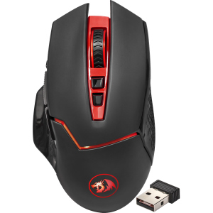 Миша Redragon Mirage IR Wireless Black/Red (74847) краща модель в Одесі