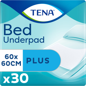 Одноразовые пеленки впитывающие Tena Bed Plus 60x60 см 30 шт (7322540800746)