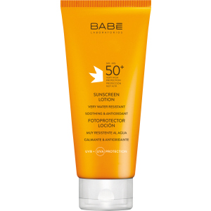 Сонцезахисний лосьйон BABE Laboratorios SPF 50 водостійкий 200 мл (8437011329370) ТОП в Одесі