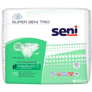 Подгузники для взрослых Seni Super Trio Medium 10 шт (5900516691707) в Одессе