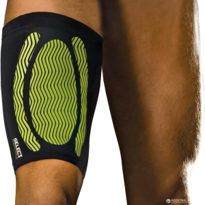 Бандаж стегна Select Compression Thigh Support 6350 XL Чорно-зелений (5703543120468) краща модель в Одесі