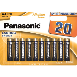 Батарейки Panasonic Alkaline Power лужні AA блістер, 20 шт (LR6REB/20BW) ТОП в Одесі