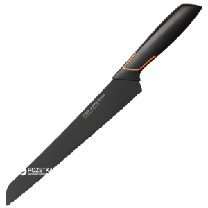 Кухонный нож Fiskars Edge для хлеба 23 см Black (1003093)