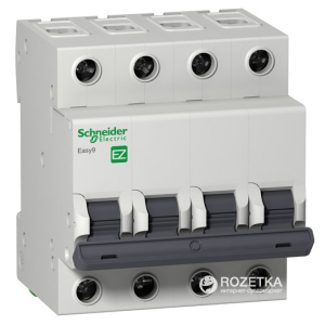 Автоматичний вимикач Schneider Electric 4 Р 25 А тип C EZ9 (EZ9F34425) краща модель в Одесі