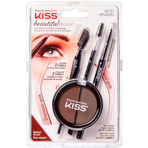 Набор для моделирования бровей Kiss Beautiful Brow Kit (731509567311) лучшая модель в Одессе