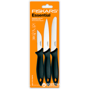 Набор ножей для чистки Fiskars Essential 3 шт (1023785) в Одессе