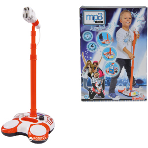 Музыкальный набор Simba Toys Микрофон на стойке с разъемом для МР3-плеера и световыми эффектами 102 см (6837816)