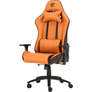 Крісло для геймерів GT RACER X-2540 Brown/Orange краща модель в Одесі