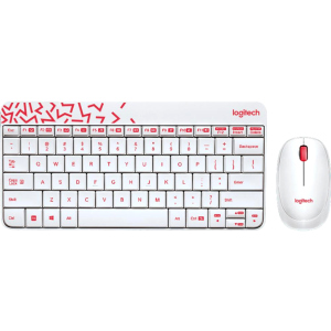 Комплект беспроводной Logitech MK240 Nano White RUS (920-008212) в Одессе