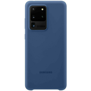 Панель Samsung Silicone Cover Samsung Galaxy S20 Ultra Navy Blue (EF-PG988TNEGRU) ТОП в Одесі