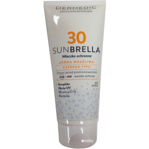 Сонцезахисне молочко Dermedic Sunbrella Для безпечної засмаги SPF 30 200 мл (5906739782857) краща модель в Одесі