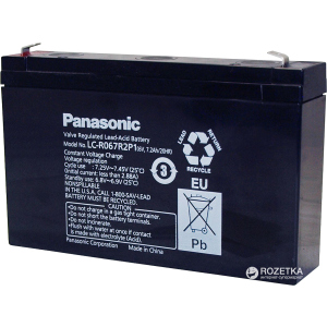 Аккумуляторная батарея Panasonic 6V 7.2Ah (LC-R067R2P1) ТОП в Одессе
