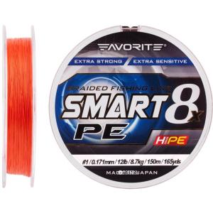 Шнур Favorite Smart PE 8x 150 м # 1.0/0.171 мм 8.7 кг Красно-оранжевый (16931082) в Одессе