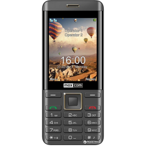 Мобильный телефон Maxcom MM236 Black-Gold лучшая модель в Одессе