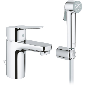 Змішувач для раковини GROHE BauEdge 23757000 з гігієнічним душем ТОП в Одесі