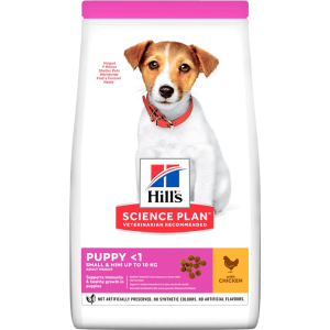 Сухой корм для щенков мелких пород Hill's Science Plan Puppy Small & Miniature с курицей - 1.5 кг (604230) (52742281704) рейтинг