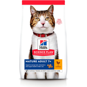 Сухий корм для літніх кішок старше 7 років Hill's Science Plan Feline Mature Adult 7+ з куркою - 3 кг в Одесі