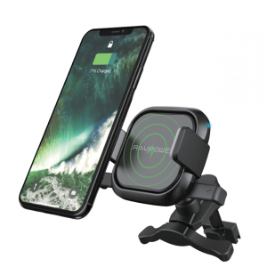 Автодержатель для телефона RAVPower 5W Wireless Charging Car Air Vent Phone Mount (RP-SH008) надежный