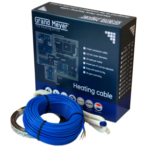 Теплый пол Grand Meyer двужильный кабель 20 Вт/пог. м 15 м (1.3-2.1 м²) (THC20-15) надежный