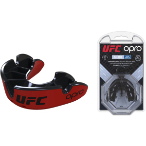 Капа OPRO Junior Silver UFC Hologram Red/Black (002265001) в Одесі