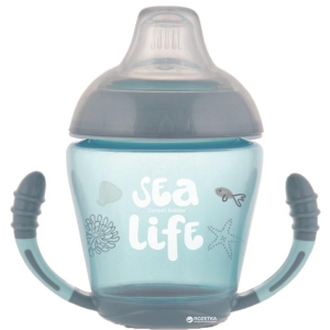 Кухоль Canpol babies непроливайка з м'яким силіконовим носиком Sea Life сіра 230 мл (56/501_grey) в Одесі