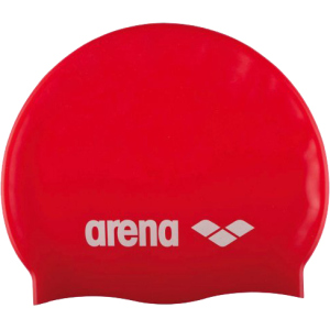 Шапочка для плавання Arena Classic Silicone 91662-044 Red-white (3468335686042) краща модель в Одесі