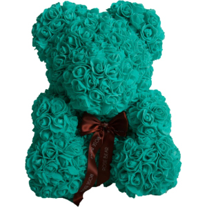 М'яка іграшка UFT Bear Flowers Ведмедик з троянд Turquoise 27 см (BB3) (4820176249104) в Одесі