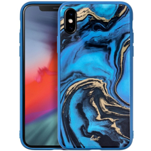 Панель Laut Mineral Glass для Apple iPhone X/Xs Blue (LAUT_IP18-S_MG_MBL) краща модель в Одесі