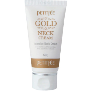 Крем для шеи и декольте Petitfee Gold Neck Cream с золотом 50 г (8809422600568)