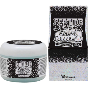 Омолаживающий пузырьковый крем для лица Elizavecca Peptide 3d Fix Elastic Bubble Facial Cream 100 г (8809624500062) в Одессе