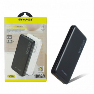 Портативний зарядний пристрій 10000 mAh Power Bank Awei (P28K) чорний ТОП в Одесі