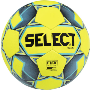 М'яч футбольний Select Team Fifa Approved New (016) №5 Yellow-Blue (5703543200993) ТОП в Одесі