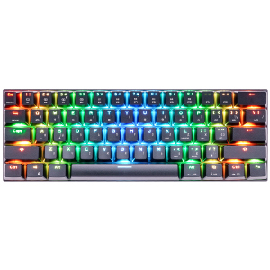 хороша модель Клавіатура бездротова, провідна Motospeed СK62, RGB, BT, USB Black ENG, UKR, RUS Outemu Red (mtck62bmr)