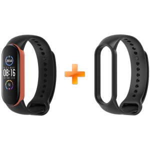 Xiaomi Mi Band 5 MiJobs Dual Color Black/Orange (MJ5-DSS005BO) лучшая модель в Одессе