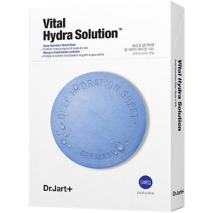 Зволожуюча маска з гіалуроновою кислотою Dr.Jart+ Dermask Water Jet Vital Hydra Solution 30 г x 5 шт (8809642712218) краща модель в Одесі