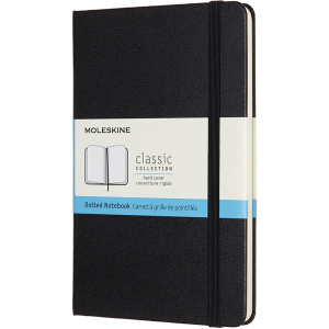 Нотатник Moleskine Classic 11,5 х 18 см 192 сторінок у крапку Чорна (8058647626611) в Одесі