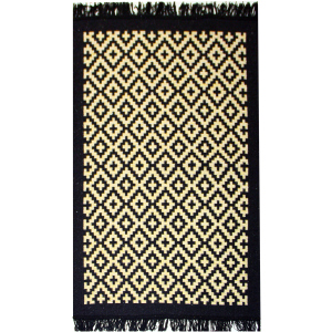 Килим IzziHome Lara LR01 Siyah Sari 80 x 125 (2200000552365) краща модель в Одесі