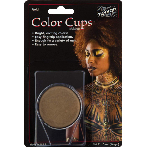 Кремовий грим Mehron Color Cups Gold 12 г (CCC-GD) (764294502106) краща модель в Одесі